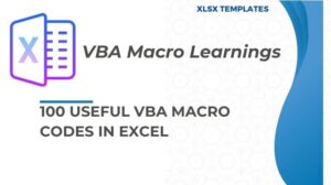 100 Useful VBA Macro Codes In Excel | VBA Learning