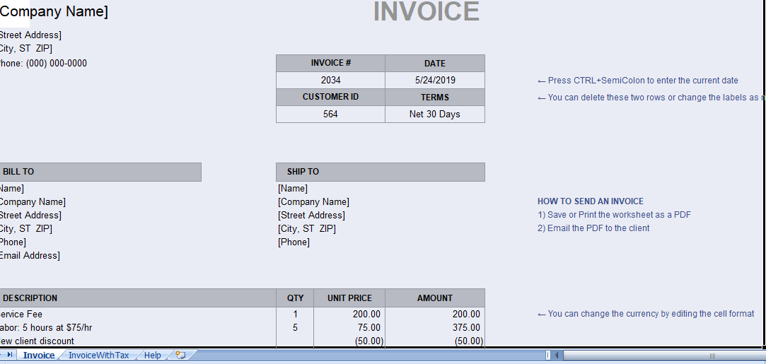 billing-invoice template