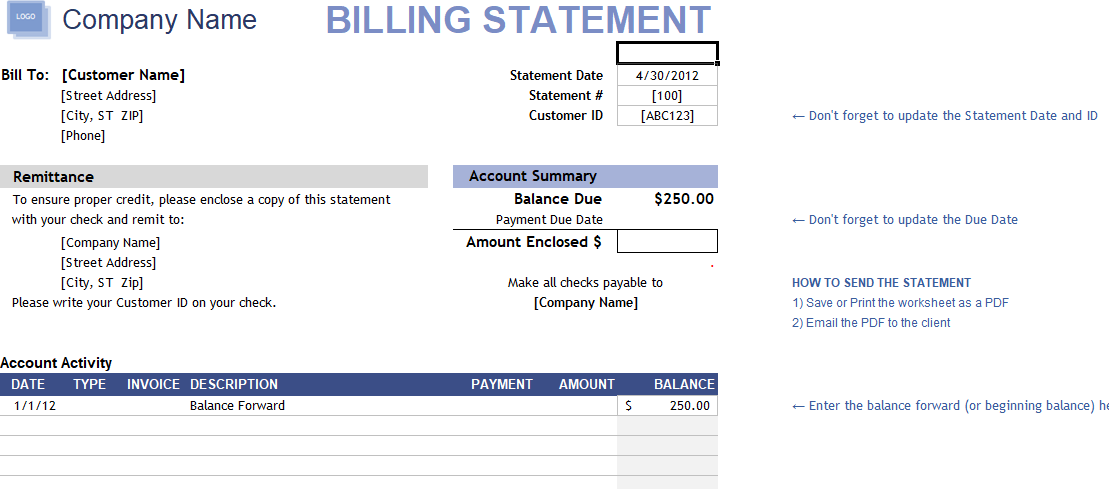 billing-statement