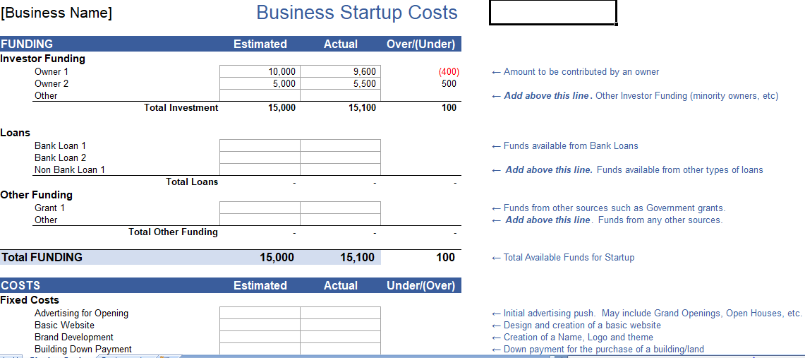 business-start-up-costs-excel-template-free-download