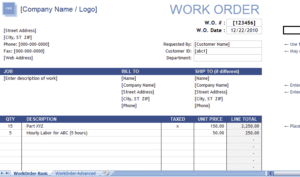 work-order-template