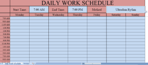 Daily-Schedule