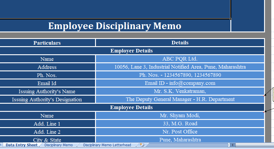 Employee-Disciplinary-Memo