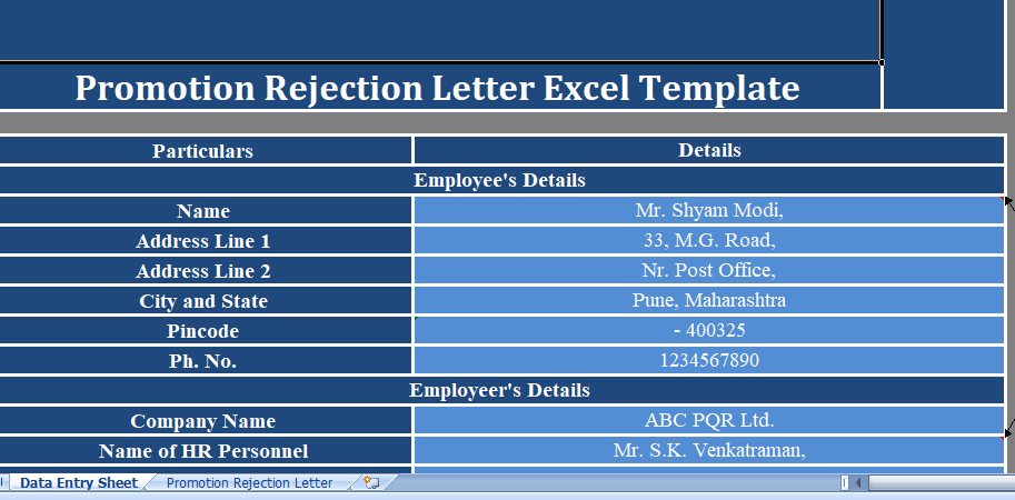 Promotion-Rejection-Letter-Excel-Template