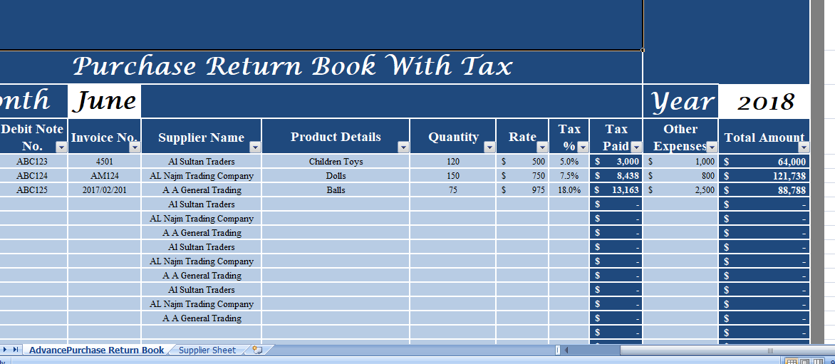 Purchase-Return-Book-With-Tax