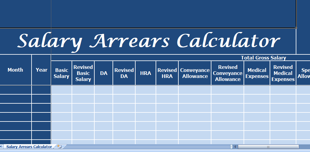 Salary-Arrears-Calculator