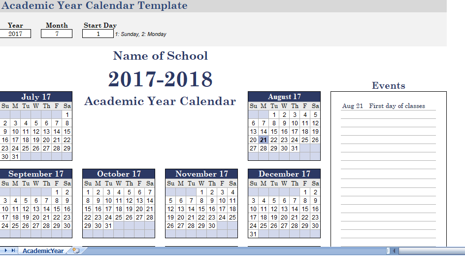 academic-year-calendar