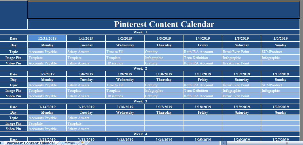 Pinterest-Content-Calendar-Excel-Template