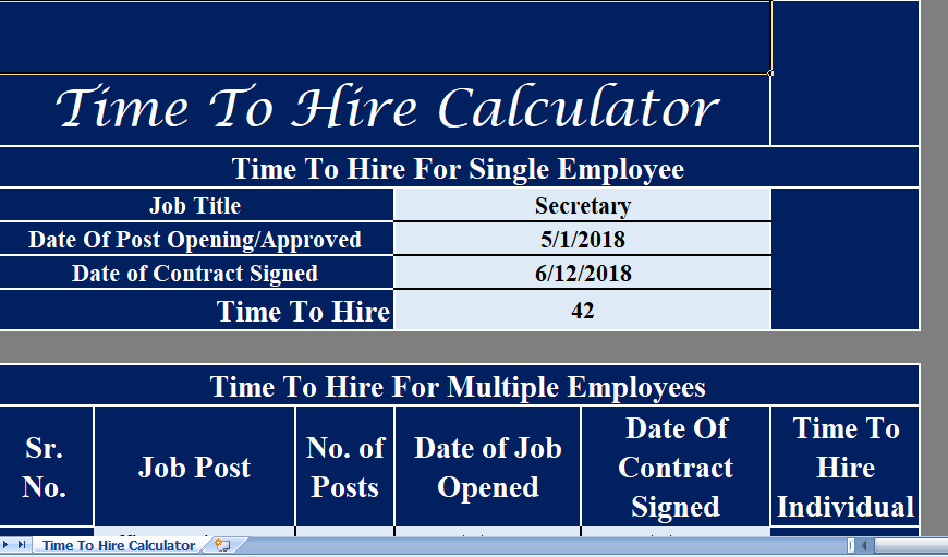 Time-To-Hire-Calculator