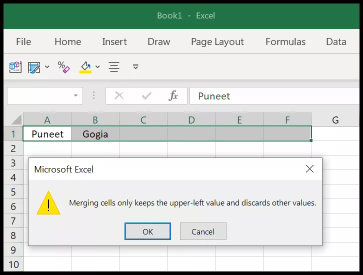 Learn To Merge Unmerge Cells In Excel 9963