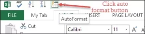 auto format button