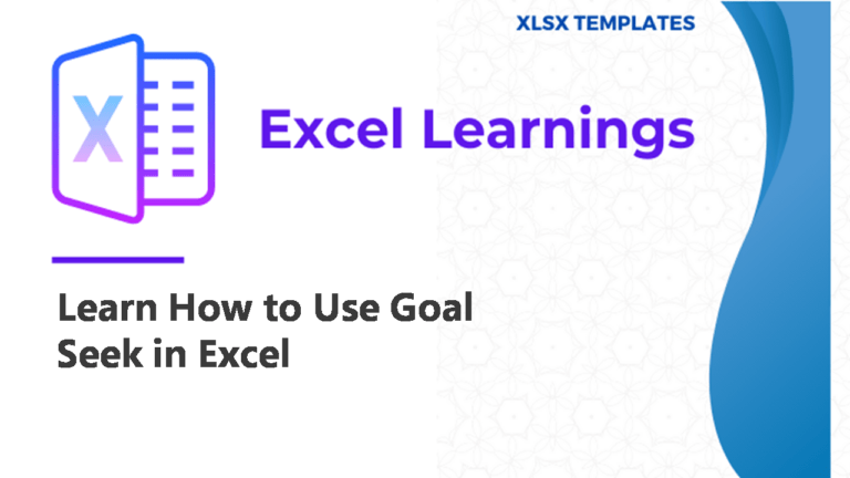 Learn How To Use Goal Seek Function In Excel