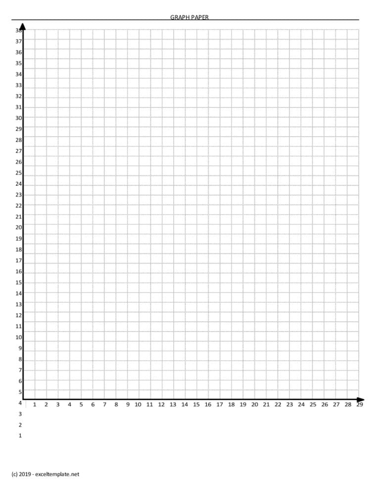 Coordinate Graph Paper Axis Labels excel template for free