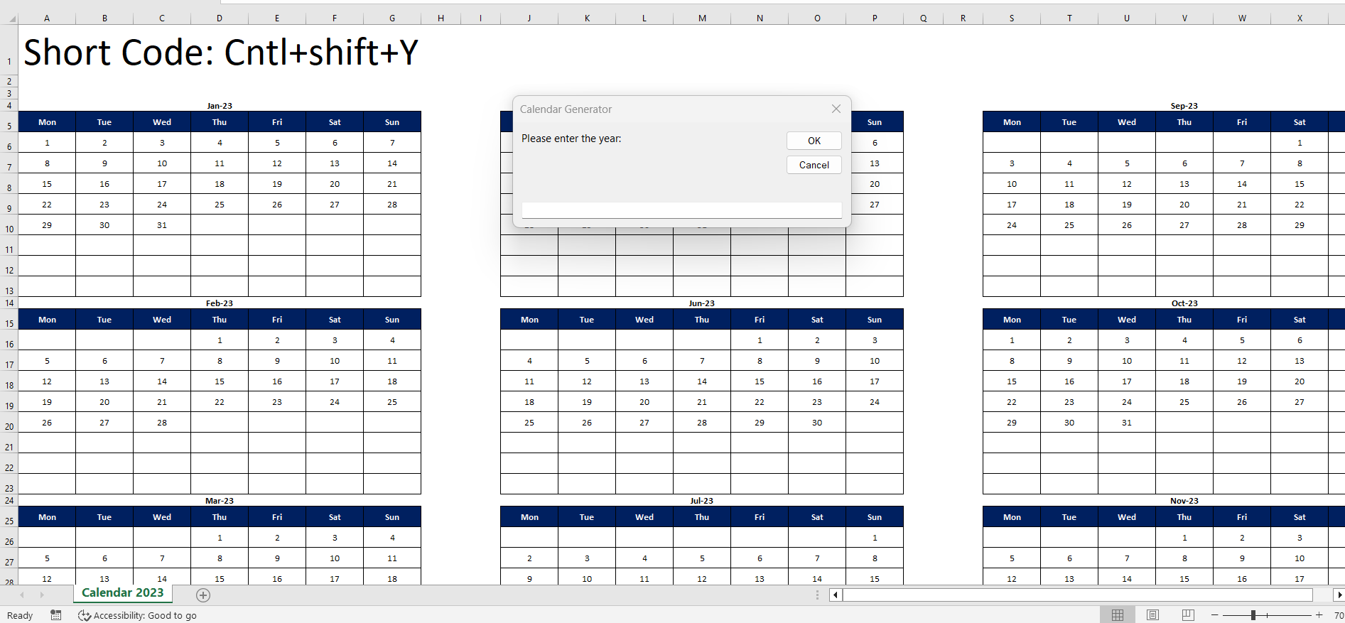 schedule creator excel